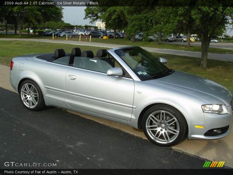 Ice Silver Metallic / Black 2009 Audi A4 2.0T Cabriolet