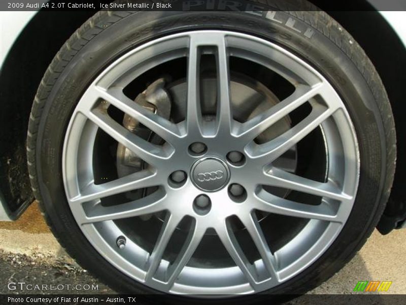 Ice Silver Metallic / Black 2009 Audi A4 2.0T Cabriolet