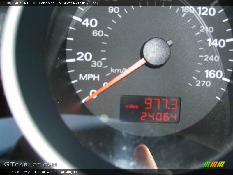 Ice Silver Metallic / Black 2009 Audi A4 2.0T Cabriolet