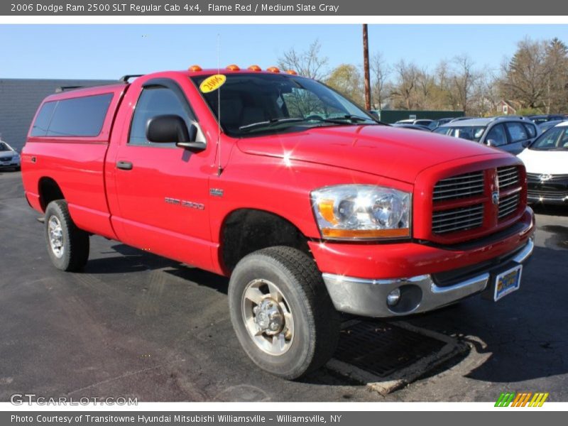 Flame Red / Medium Slate Gray 2006 Dodge Ram 2500 SLT Regular Cab 4x4