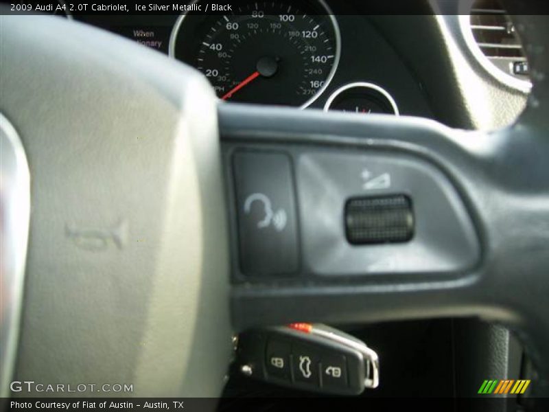 Ice Silver Metallic / Black 2009 Audi A4 2.0T Cabriolet
