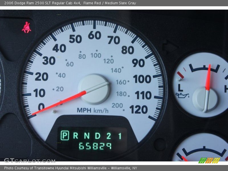Flame Red / Medium Slate Gray 2006 Dodge Ram 2500 SLT Regular Cab 4x4