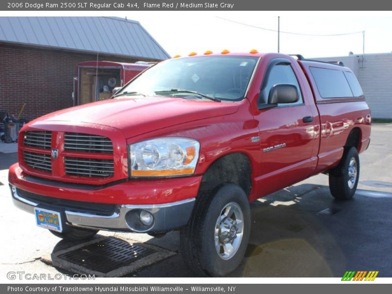 Flame Red / Medium Slate Gray 2006 Dodge Ram 2500 SLT Regular Cab 4x4