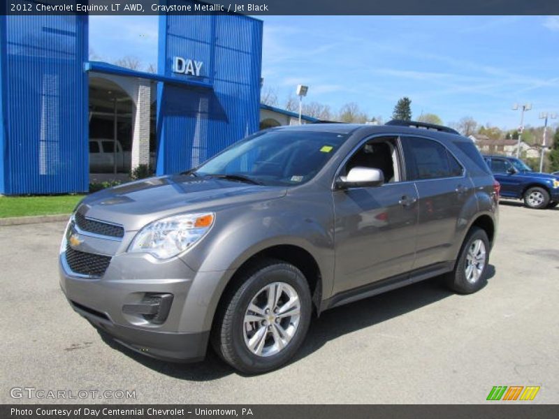 Graystone Metallic / Jet Black 2012 Chevrolet Equinox LT AWD