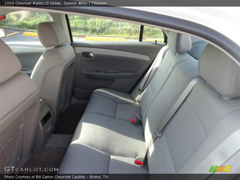 Summit White / Titanium 2009 Chevrolet Malibu LS Sedan