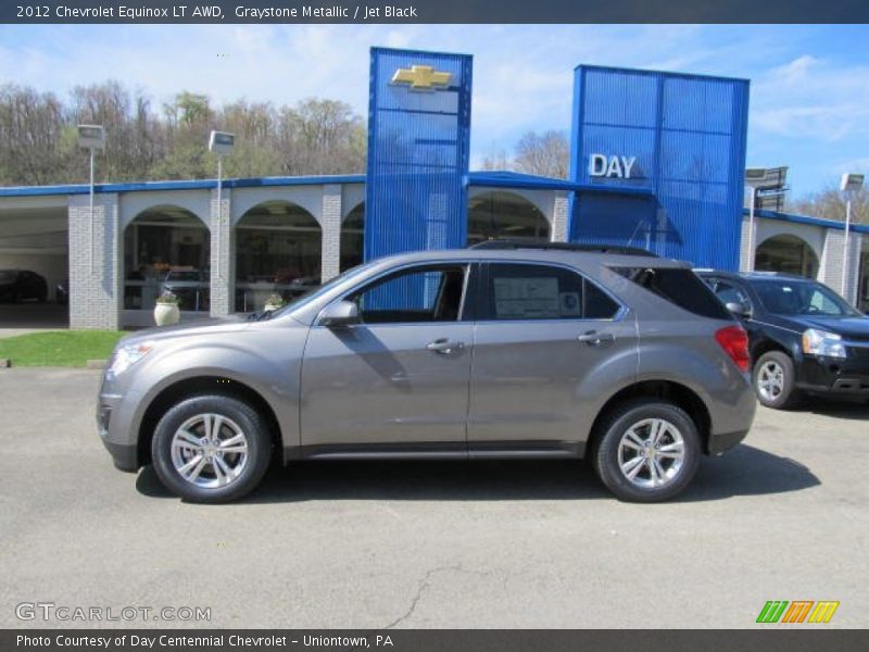 Graystone Metallic / Jet Black 2012 Chevrolet Equinox LT AWD