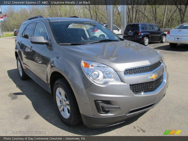 Graystone Metallic / Jet Black 2012 Chevrolet Equinox LT AWD