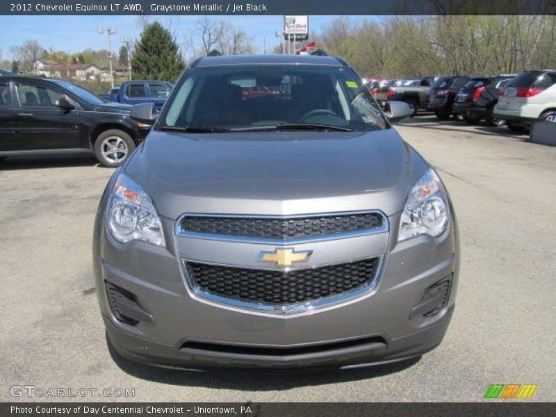 Graystone Metallic / Jet Black 2012 Chevrolet Equinox LT AWD