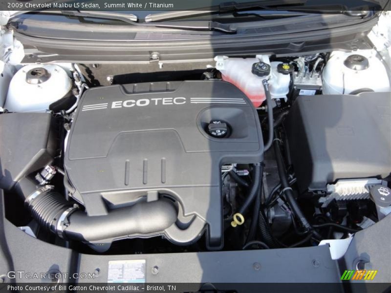 Summit White / Titanium 2009 Chevrolet Malibu LS Sedan