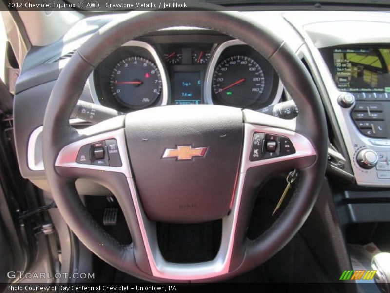 Graystone Metallic / Jet Black 2012 Chevrolet Equinox LT AWD
