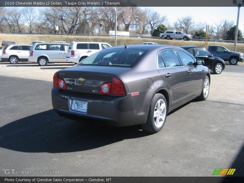 Taupe Gray Metallic / Titanium 2010 Chevrolet Malibu LS Sedan
