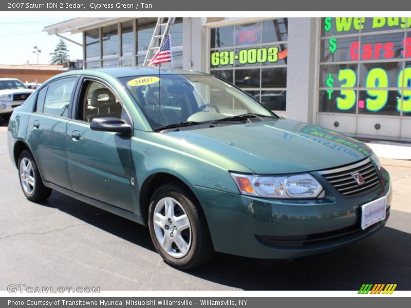 Cypress Green / Tan 2007 Saturn ION 2 Sedan