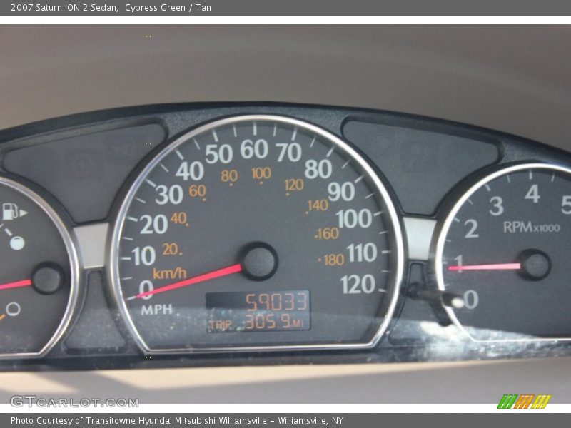 Cypress Green / Tan 2007 Saturn ION 2 Sedan