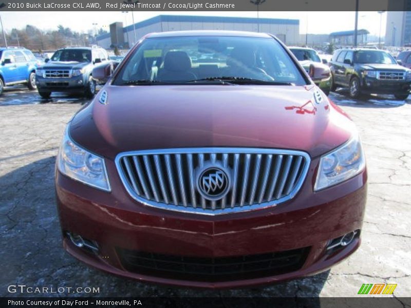 Red Jewel Tintcoat / Cocoa/Light Cashmere 2010 Buick LaCrosse CXL AWD