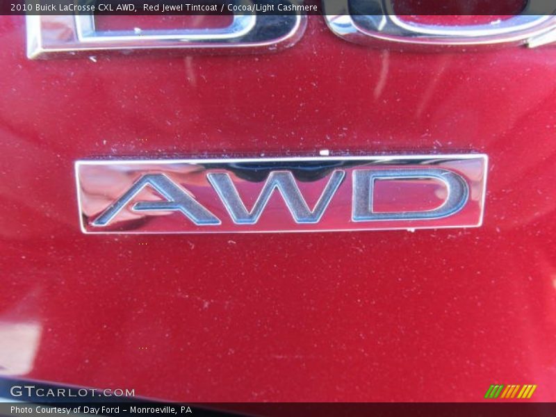 Red Jewel Tintcoat / Cocoa/Light Cashmere 2010 Buick LaCrosse CXL AWD