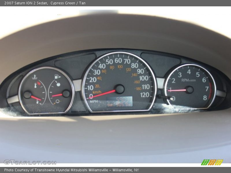 Cypress Green / Tan 2007 Saturn ION 2 Sedan