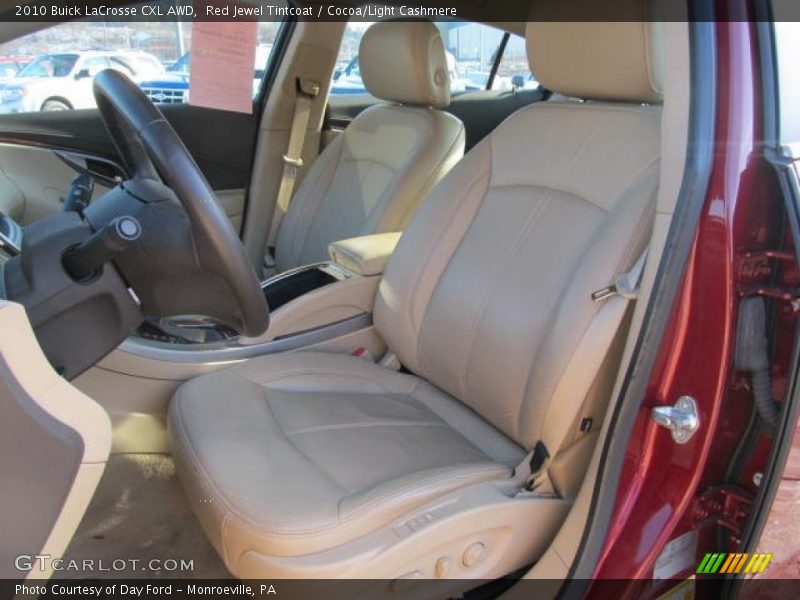 Red Jewel Tintcoat / Cocoa/Light Cashmere 2010 Buick LaCrosse CXL AWD