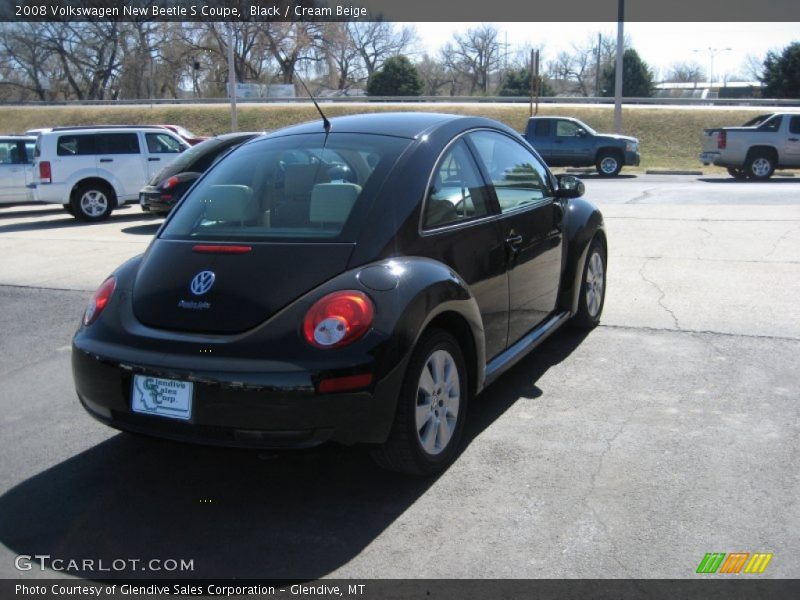 Black / Cream Beige 2008 Volkswagen New Beetle S Coupe