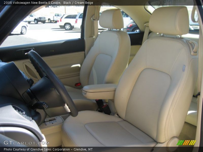 Black / Cream Beige 2008 Volkswagen New Beetle S Coupe