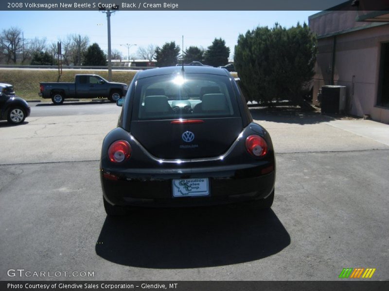 Black / Cream Beige 2008 Volkswagen New Beetle S Coupe