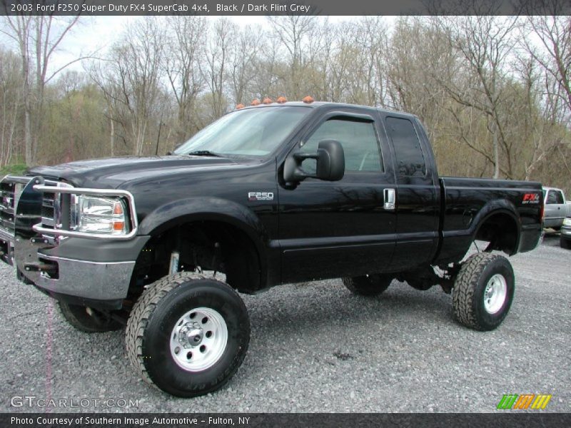 Black / Dark Flint Grey 2003 Ford F250 Super Duty FX4 SuperCab 4x4