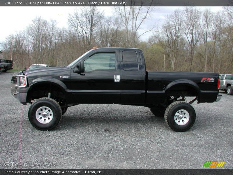 Black / Dark Flint Grey 2003 Ford F250 Super Duty FX4 SuperCab 4x4