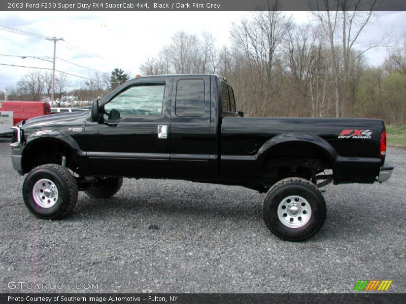 Black / Dark Flint Grey 2003 Ford F250 Super Duty FX4 SuperCab 4x4
