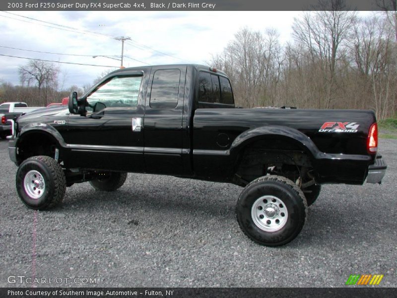 Black / Dark Flint Grey 2003 Ford F250 Super Duty FX4 SuperCab 4x4
