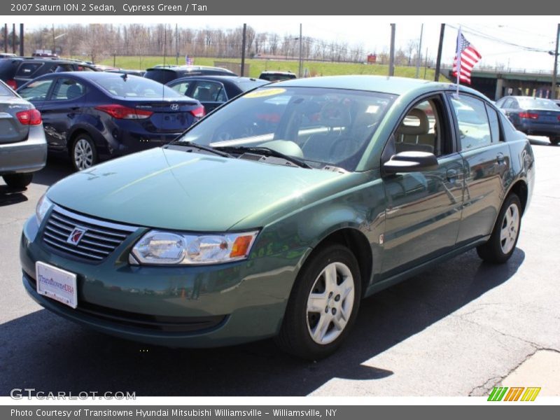 Cypress Green / Tan 2007 Saturn ION 2 Sedan