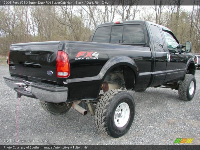 Black / Dark Flint Grey 2003 Ford F250 Super Duty FX4 SuperCab 4x4