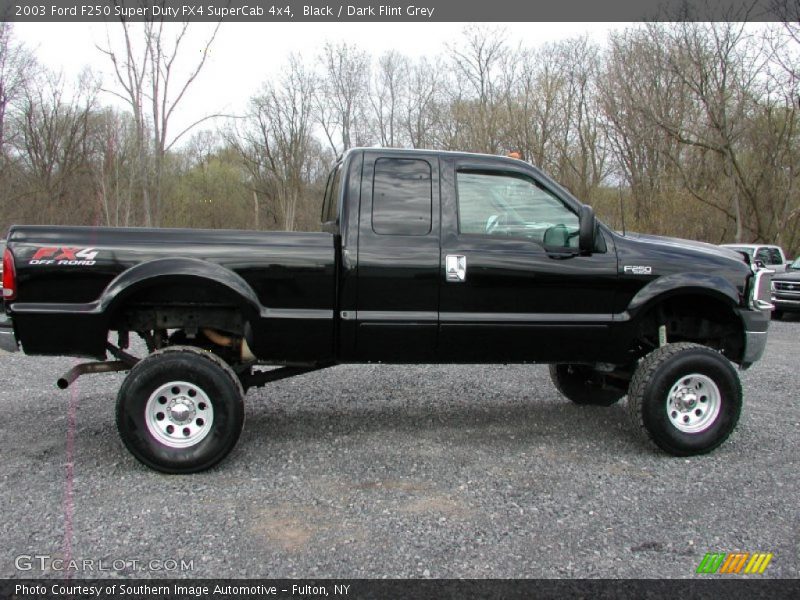 Black / Dark Flint Grey 2003 Ford F250 Super Duty FX4 SuperCab 4x4