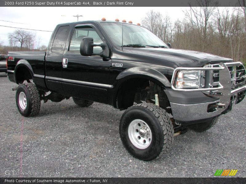Black / Dark Flint Grey 2003 Ford F250 Super Duty FX4 SuperCab 4x4