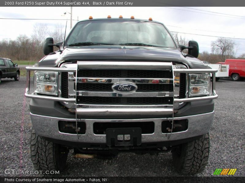 Black / Dark Flint Grey 2003 Ford F250 Super Duty FX4 SuperCab 4x4