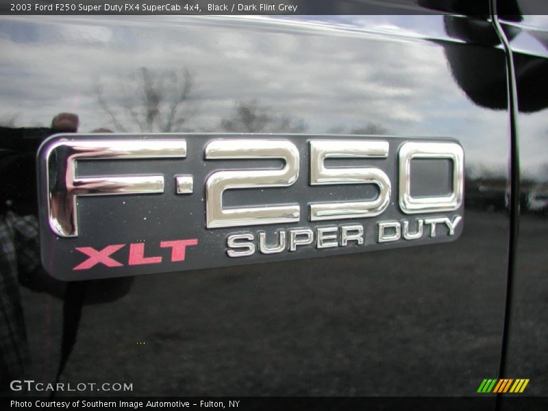 Black / Dark Flint Grey 2003 Ford F250 Super Duty FX4 SuperCab 4x4