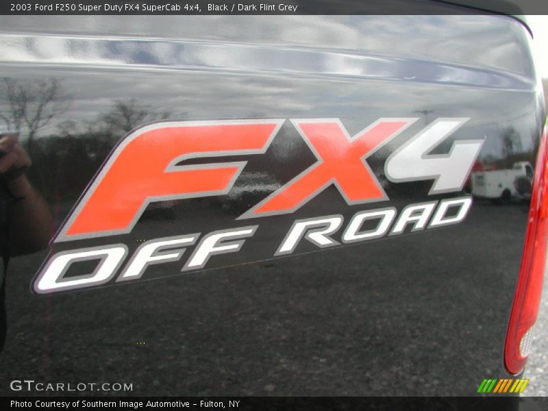 Black / Dark Flint Grey 2003 Ford F250 Super Duty FX4 SuperCab 4x4