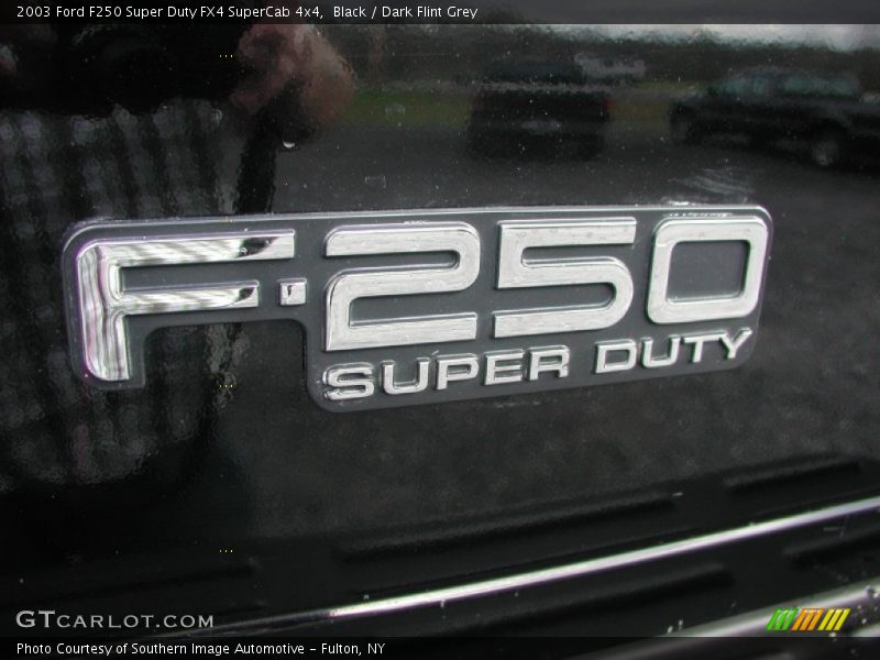 Black / Dark Flint Grey 2003 Ford F250 Super Duty FX4 SuperCab 4x4