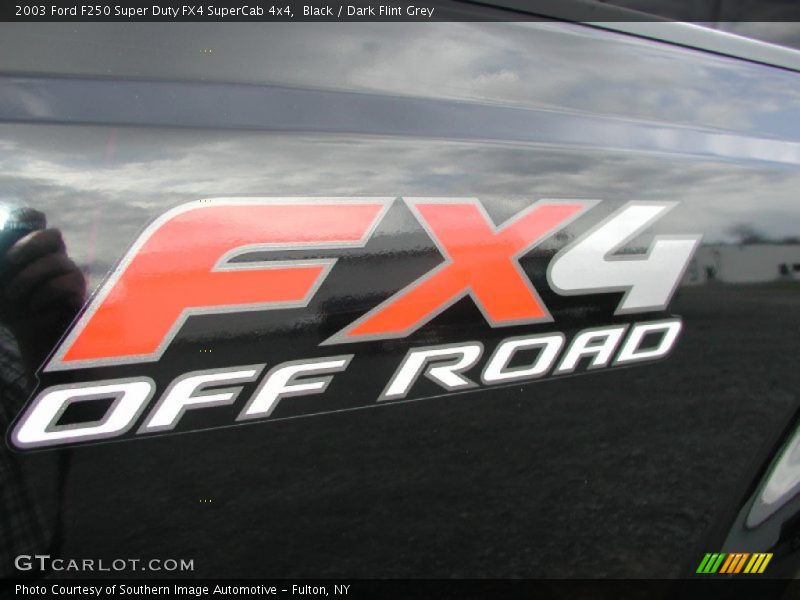 Black / Dark Flint Grey 2003 Ford F250 Super Duty FX4 SuperCab 4x4