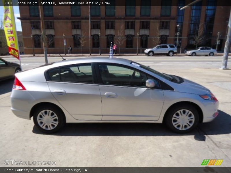 Alabaster Silver Metallic / Gray 2010 Honda Insight Hybrid LX