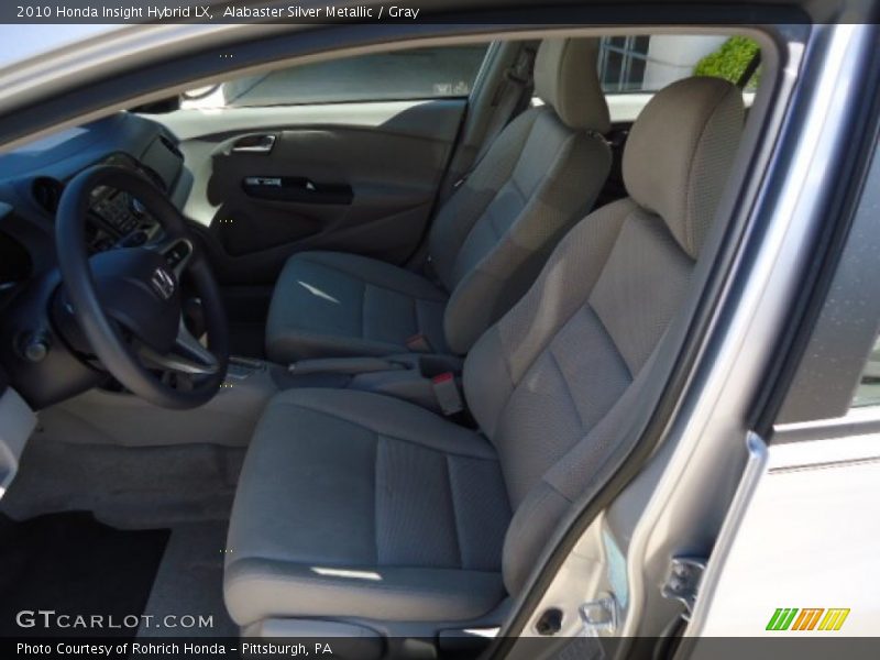 Alabaster Silver Metallic / Gray 2010 Honda Insight Hybrid LX