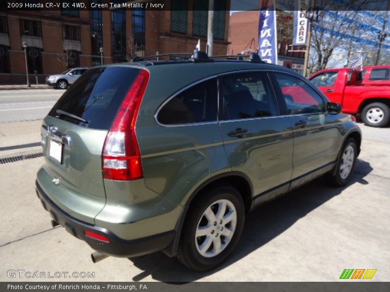 Green Tea Metallic / Ivory 2009 Honda CR-V EX 4WD