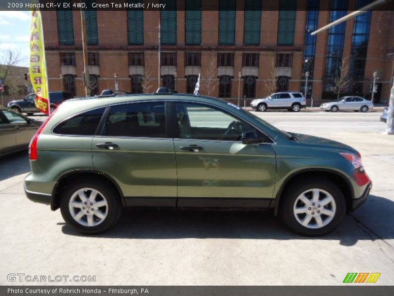 Green Tea Metallic / Ivory 2009 Honda CR-V EX 4WD