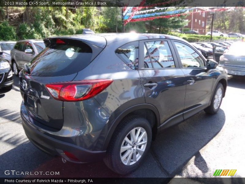 Metropolitan Gray Mica / Black 2013 Mazda CX-5 Sport