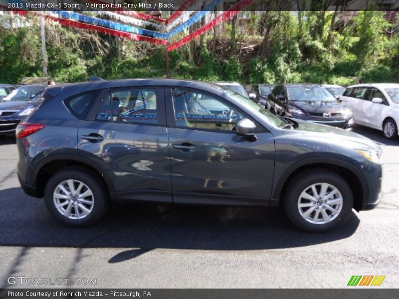 Metropolitan Gray Mica / Black 2013 Mazda CX-5 Sport