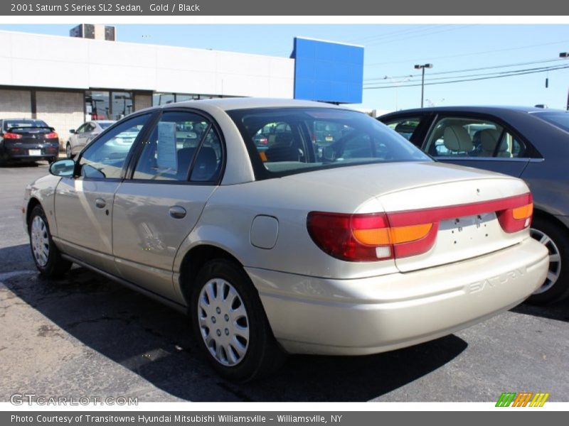Gold / Black 2001 Saturn S Series SL2 Sedan
