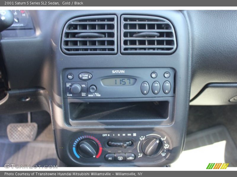 Gold / Black 2001 Saturn S Series SL2 Sedan