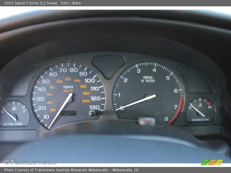 Gold / Black 2001 Saturn S Series SL2 Sedan