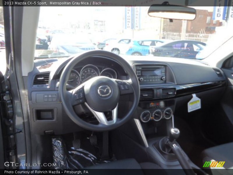 Metropolitan Gray Mica / Black 2013 Mazda CX-5 Sport