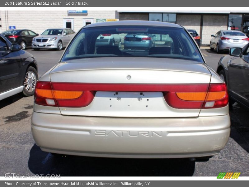 Gold / Black 2001 Saturn S Series SL2 Sedan