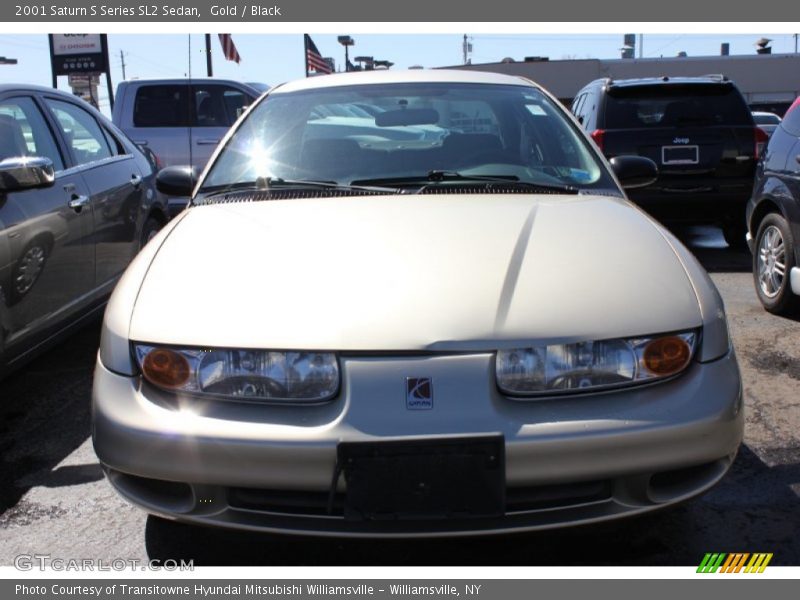 Gold / Black 2001 Saturn S Series SL2 Sedan