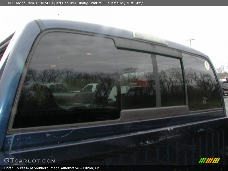 Patriot Blue Metallic / Mist Gray 2002 Dodge Ram 3500 SLT Quad Cab 4x4 Dually